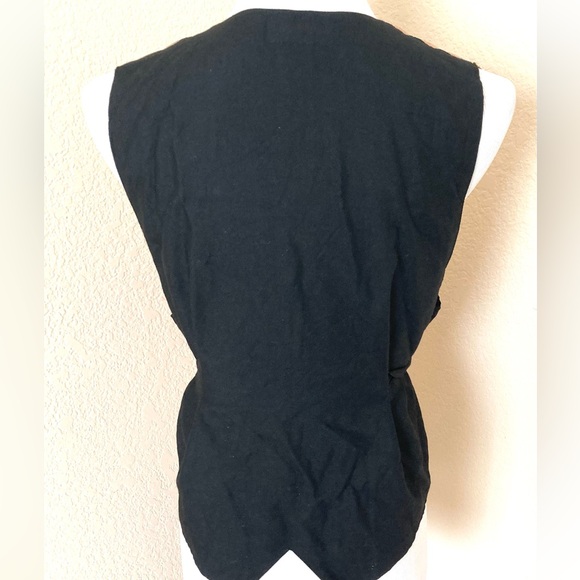 Vintage vest rose gold vest V neck vest 3 button vest - Picture 6 of 9